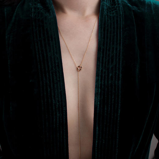 LUCINE鹿鸣珠宝 | 小太阳长链 长链项链钻石18K金设计师原创品牌 商品图1