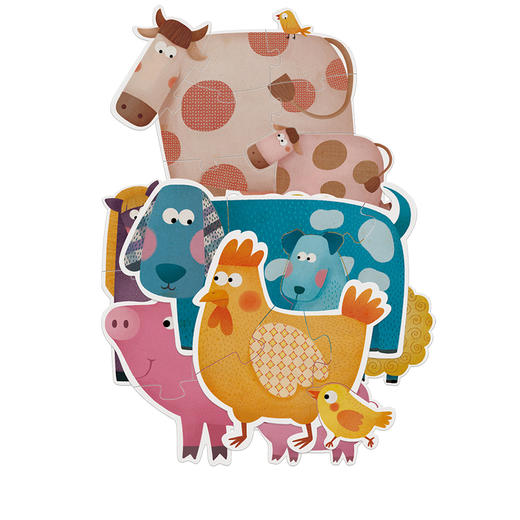 弥鹿mideer 宝宝的第一款拼图-农场动物 商品图2