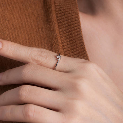LUCINE 光天使之翼原创设计钻石戒指520礼物极简轻奢 商品图3