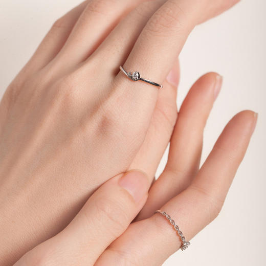 LUCINE 光天使之翼原创设计钻石戒指520礼物极简轻奢 商品图2