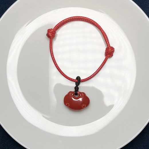 帝王砂小平安锁儿童款手链 饰品美物 商品图3