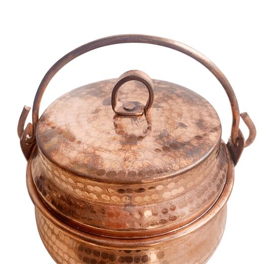 大理鹤庆手工紫铜锅传统锣锅带锅盖