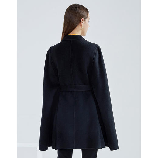 EITIE爱特爱春季新款时尚洋气优雅复古收腰收腰斗篷外套女6414106 商品图10