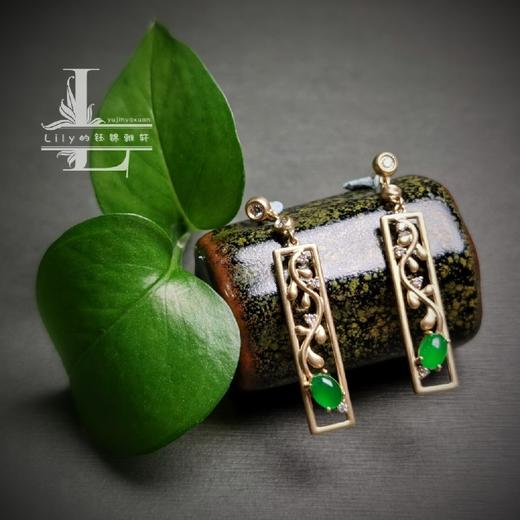 “凤凰于飞”18k翡翠耳环 商品图12