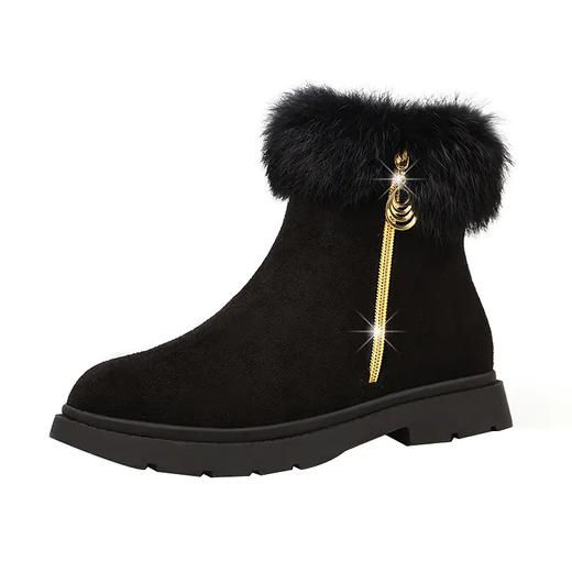 LN-669-2秋冬季新款韩版圆头时尚毛毛马丁靴 商品图2