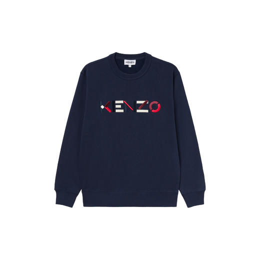 KENZO 高田贤三 女士彩色logo徽标印花长袖卫衣 FA62SW8204MO 商品图0