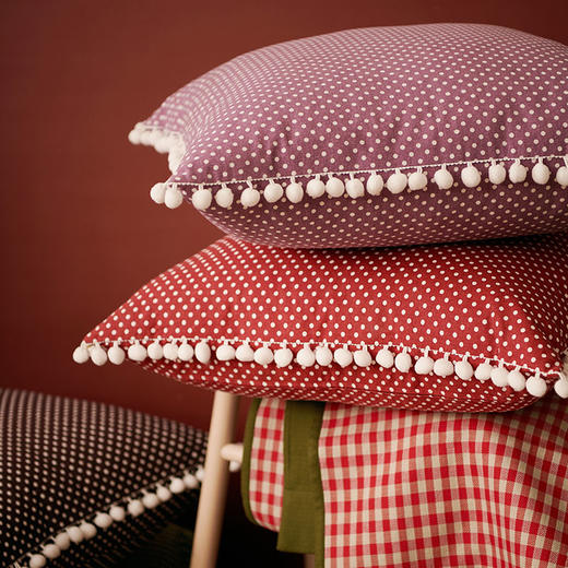 圣诞装饰抱枕美式波点沙发床头腰枕靠包 商品图1