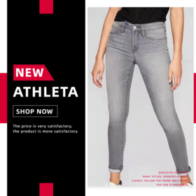 ATHLETA利塔*秋冬紧身高弹瑜伽牛仔裤*修身显瘦休闲百搭女