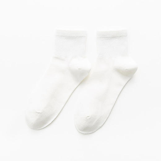 【女士纯色五分袜】纯色五分长袜女士袜子纯色棉袜 4色一组 商品图5