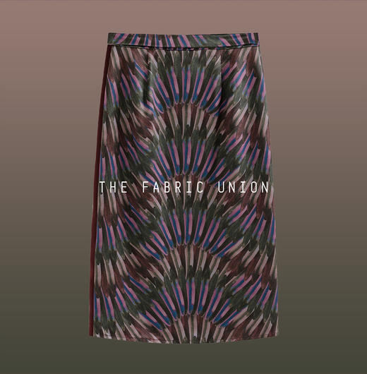 THE FABRIC UNION 印花中性缎面衬衫 & 印花缎面系带假日裹裙 商品图3