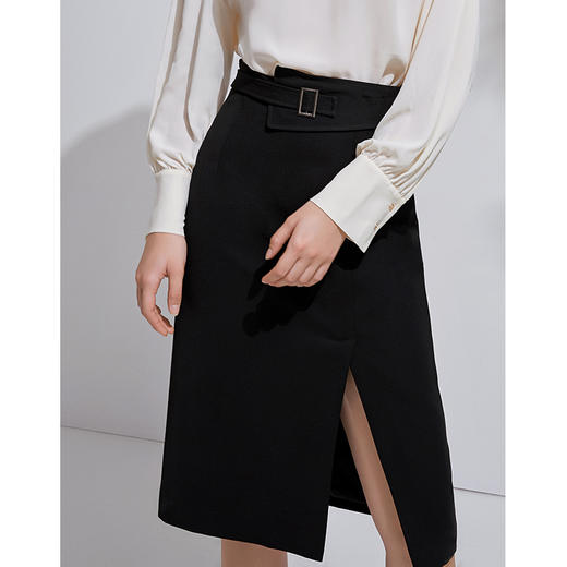 EITIE爱特爱春季新款洋气通勤职业包臀开叉显瘦半身裙女裙6306003 商品图9