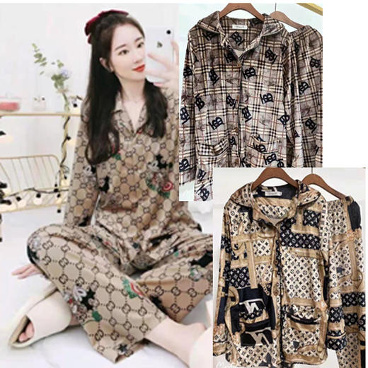 影微儿女士金丝绒睡衣套装（1216923） 商品图0