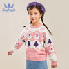 水孩儿男女童装2021秋冬新款儿童毛衣中大童时尚圣诞雪人针织线衣 商品缩略图2
