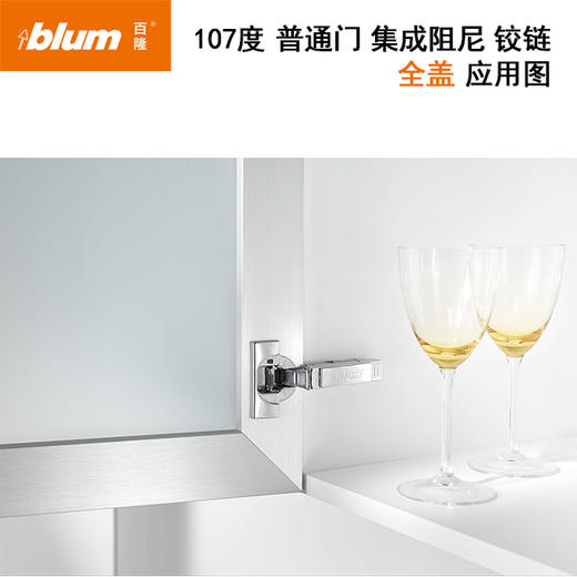 107°普通门集成阻尼铰链【适用于门板厚16-20mm，侧板厚18mm】（含标志盖，含底座）单位：只（即半付） 商品图10