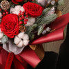 【花柒】圣诞主题进口诺贝松玫瑰混搭花束 商品缩略图3