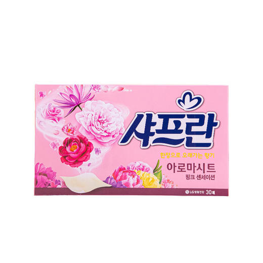 【韩国】进口LG舒福蓝衣物柔顺剂防静电抽取式柔顺纸洗衣纸带中文标 新旧包装随机发 商品图1