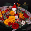 【花柒】进口诺贝松圣诞主题大花束 商品缩略图3
