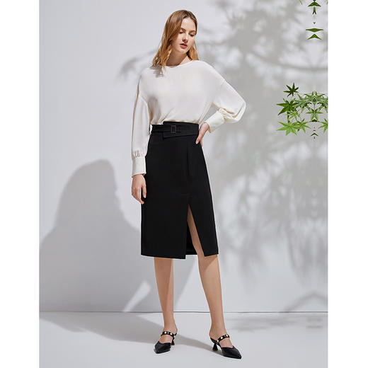 EITIE爱特爱春季新款知性时尚垂感舒适显瘦百搭女上衣6113816 商品图1