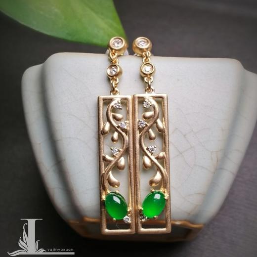 “凤凰于飞”18k翡翠耳环 商品图2