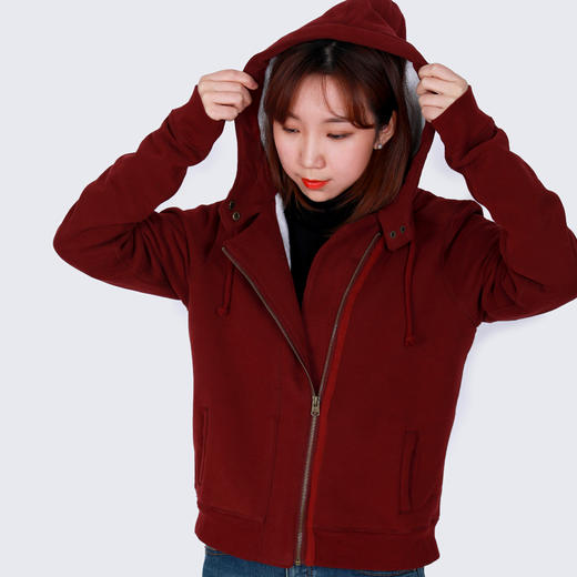 【不退不换】|QINOU羊羔绒外套，外棉内绒，斜襟设计，显瘦藏肉 商品图2