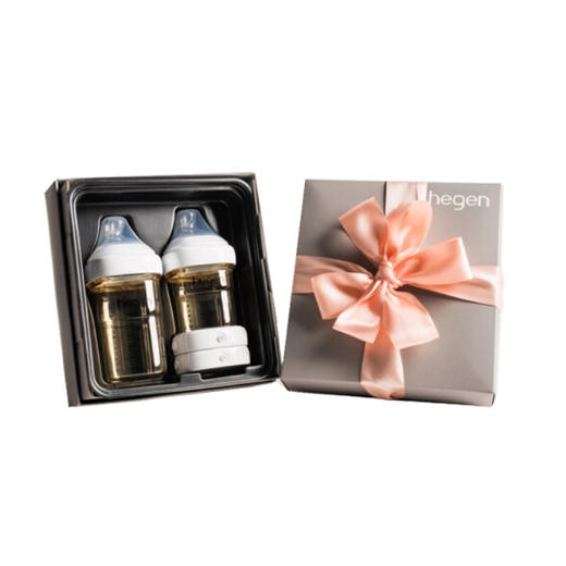 新加坡 Hegen 婴儿礼盒装（奶瓶150ml+240ml+两个储存瓶盖） 商品图1