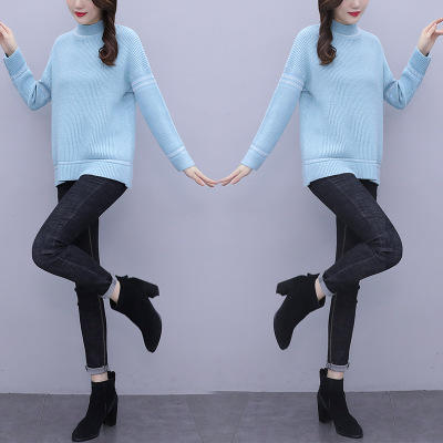 AHM- xycl7517 简约套头毛衣2020秋冬新款休闲百搭减龄显瘦宽松版长袖针织衫 商品图1