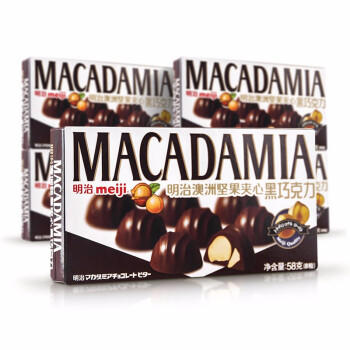 明治澳洲坚果夹心黑巧克力58g 商品图3