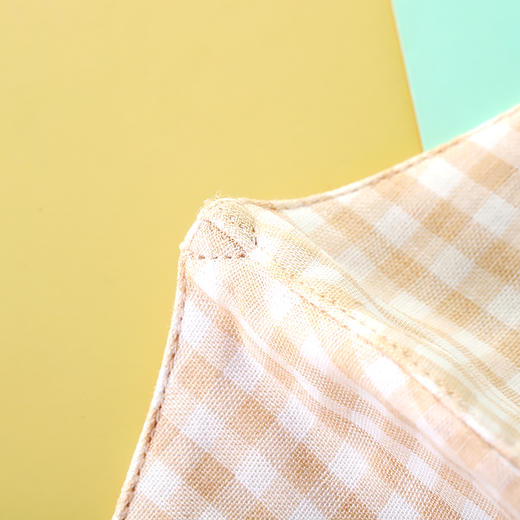 有机棉儿童口罩/成人口罩 2个装 方格条纹款 可水洗 100%有机棉 可调节卡扣设计 欧式中风简约 纯棉透气亲肤 环保可降解 素道敦煌天然有机彩棉织造 舒适安全健康 [漳州仓] 商品图11