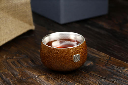 【茶器】金汤银盏  世间唯一  颜明轩手作鎏银主人杯 商品图3