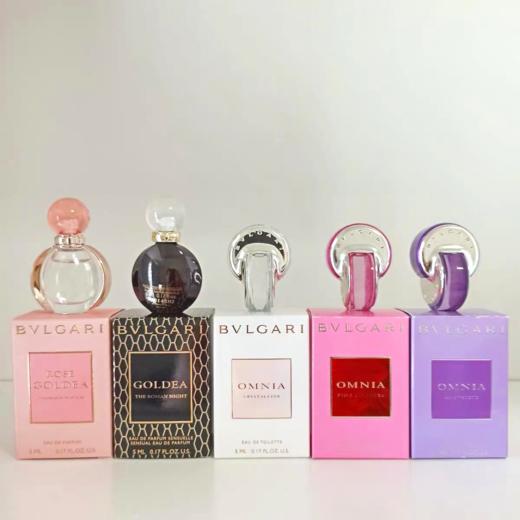 【专柜小样】意大利BVLGARI宝格丽 限量经典水晶女神迷你女士香水套装礼盒5x5ml（B） 商品图8