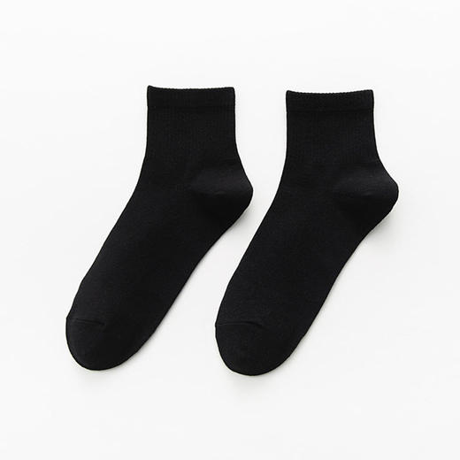 【女士纯色五分袜】纯色五分长袜女士袜子纯色棉袜 4色一组 商品图6