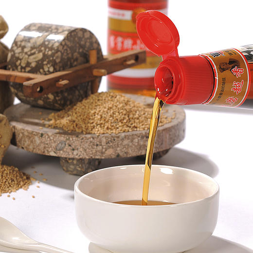 【中华老字号】崔字牌  纯芝麻小磨香油礼盒 180ml*4瓶 商品图3