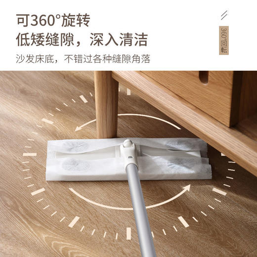 五月花静电除尘纸拖把一次性吸尘免洗擦地拖布家用拖地地板湿纸巾 商品图6