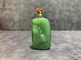 【御珠宫坊·传承系列】碧玉花鱼牌