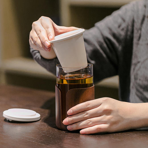半岳杯 | 茶水分离泡茶杯，便携随手泡，私品一人杯，办公室泡茶神器 商品图1