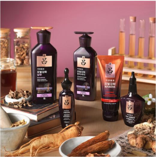 新老版本随机发货紫吕滋养韧发密集强韧(油性头皮)洗发400ml+护发400ml 商品图4