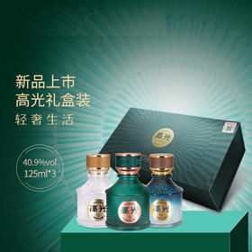 【积分商城-形象店会员专享】泸州老窖 高光小酒礼盒装 40.9度 125ml*3 泸州老窖官方形象店