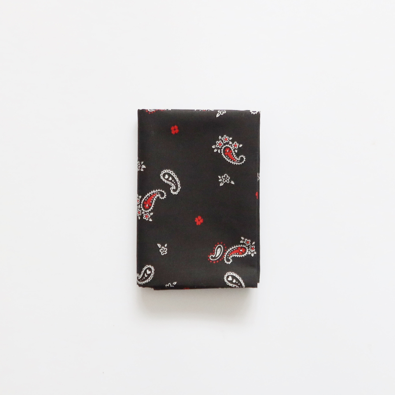 HUJI祤集小方巾插画佩斯利纹腰果花