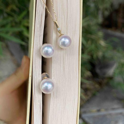 【闭眼入】8.5毫米上品Akoya珍珠耳钉 商品图1