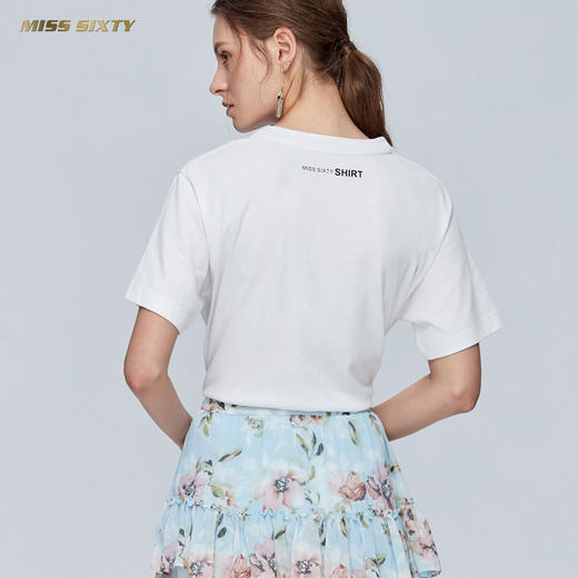 Miss Sixty纯棉字母印花上衣宽松圆领亲肤短袖T恤女ins潮692SJ8340000 商品图2