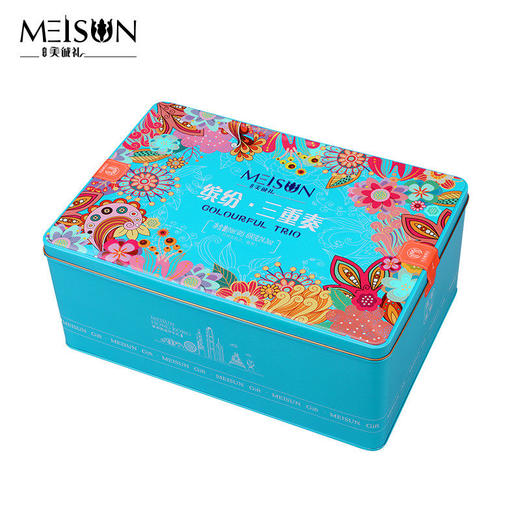 【2023中秋好礼】香港美诚礼 西饼礼盒装 缤纷三重奏西饼蛋卷雪花酥组合装 690g铁盒 商品图1