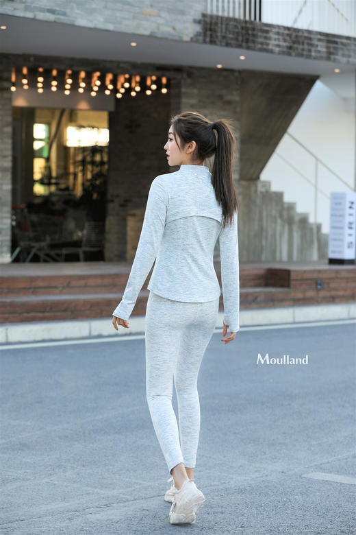 爆款好货  高领机车风外套-灰白纹理 商品图2