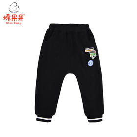 棉果果秋冬季男童南极绒拉裆长裤M412200419664