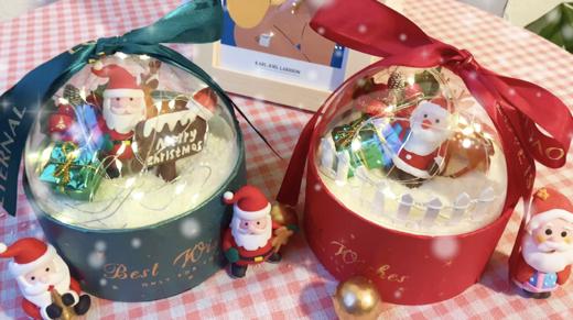 圣诞季【圣诞酸奶慕斯水晶球】|草莓酸奶慕斯蛋糕，满百起送。点亮你的童话梦 商品图0