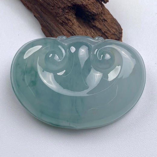 派瑞翡翠 翡翠挂件 糯冰种 飘蓝花 商品图3