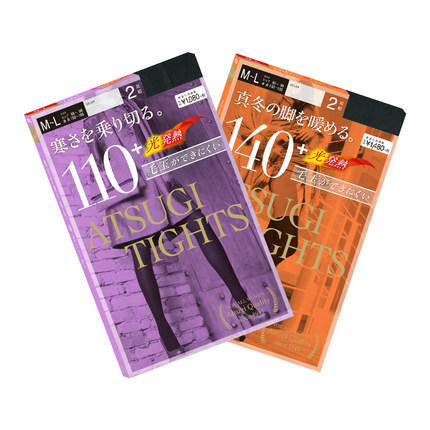 ATSUGI日本厚木秋冬2双装光发热袜110D/140D连裤袜 商品图0