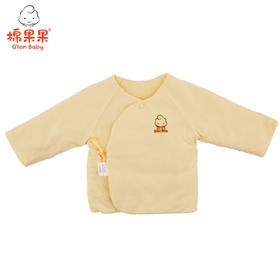 棉果果秋冬季有机棉纱男童女童夹棉偏襟上衣M401111819624