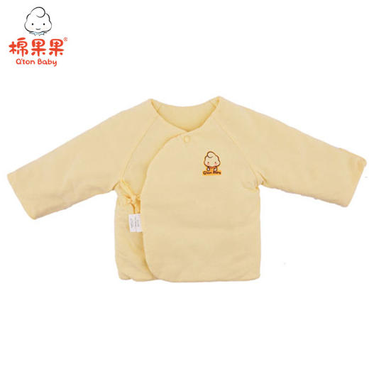 棉果果秋冬季有机棉纱男童女童夹棉偏襟上衣M401111819624 商品图0