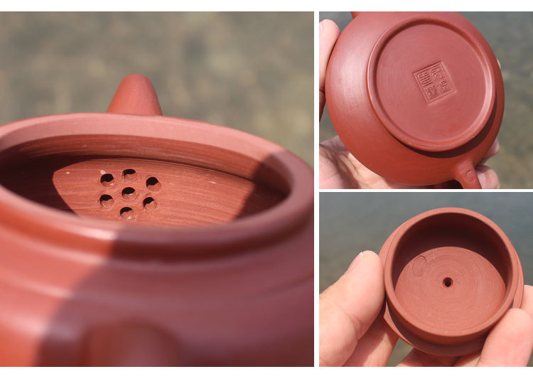 潮州手拉壶朱泥紫砂壶纯全手工小号茶壶功夫茶具家用泡茶壶