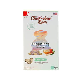 趣趣贝儿  综合味泡芙米饼（含益生菌） 56g/盒